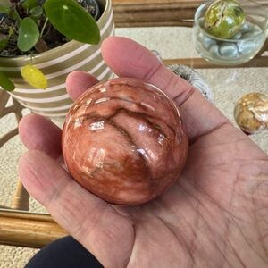 Polished Fire Quartz Sphere - GREAT gift 🎁